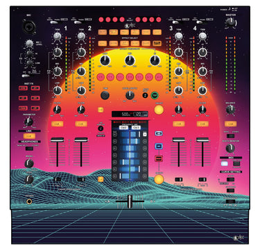 Pioneer DJ DJM 2000 Skin Synthwave Horizon